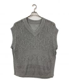 TARO HORIUCHI（タロウホリウチ）の古着「Linen fisherman Vest」｜グレー