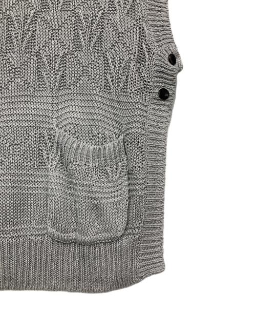 TARO HORIUCHI（タロウホリウチ）TARO HORIUCHI (タロウホリウチ) Linen fisherman Vest グレー サイズ:2の古着・服飾アイテム