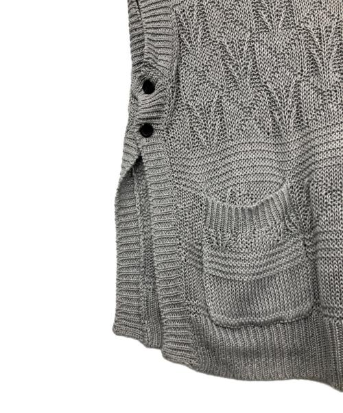 TARO HORIUCHI（タロウホリウチ）TARO HORIUCHI (タロウホリウチ) Linen fisherman Vest グレー サイズ:2の古着・服飾アイテム