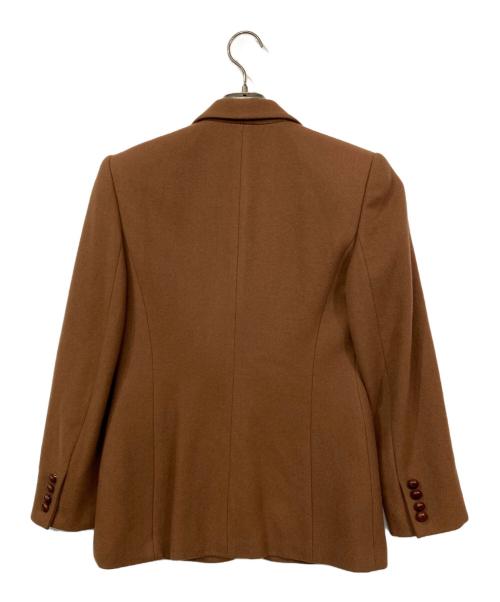 LAUREN RALPH LAUREN（ローレン ラルフ ローレン）LAUREN RALPH LAUREN (ローレン ラルフ ローレン) ウールカシミヤ2Bジャケット ブラウン サイズ:2Pの古着・服飾アイテム