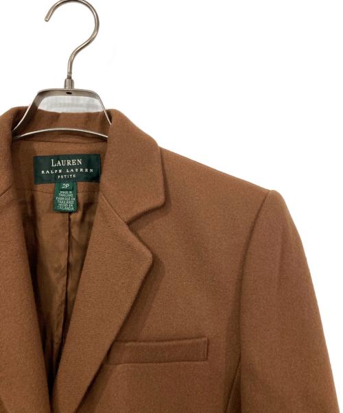 LAUREN RALPH LAUREN（ローレン ラルフ ローレン）LAUREN RALPH LAUREN (ローレン ラルフ ローレン) ウールカシミヤ2Bジャケット ブラウン サイズ:2Pの古着・服飾アイテム