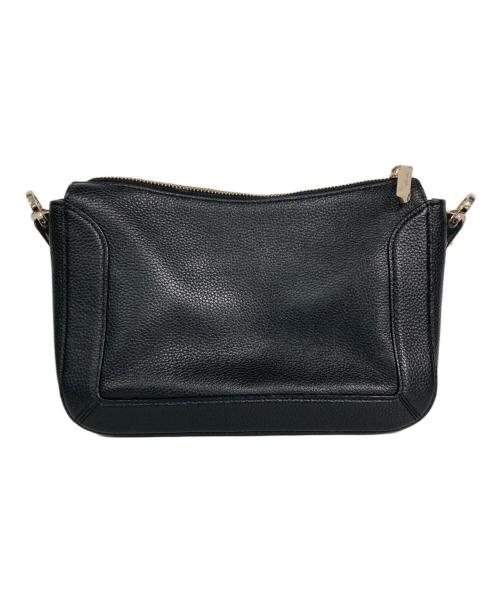 Kate Spade（ケイトスペード）Kate Spade (ケイトスペード) クラッシュペブルレザーミディアムクロスボディ ブラックの古着・服飾アイテム