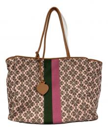 Kate Spade（ケイトスペード）の古着「エブリシングスペードフラワージャガーラージトート」｜ブラウン