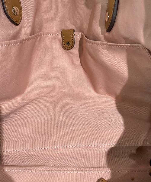 Kate Spade（ケイトスペード）Kate Spade (ケイトスペード) エブリシングスペードフラワージャガーラージトート ブラウンの古着・服飾アイテム