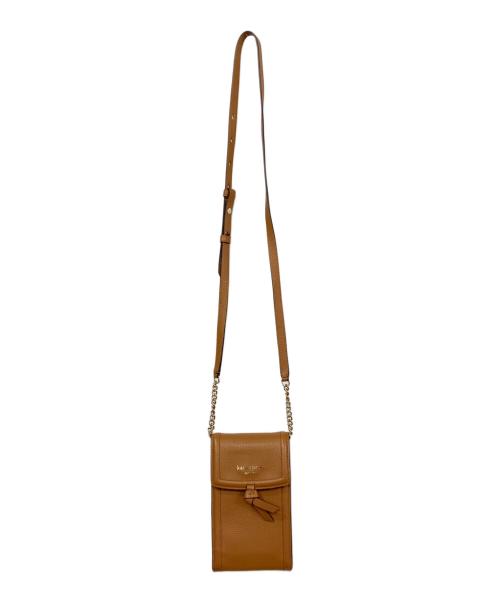 Kate Spade（ケイトスペード）Kate Spade (ケイトスペード) ノットノースサウスフォンクロスボディ ブラウンの古着・服飾アイテム