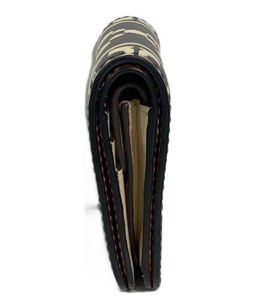 TORY BURCH（トリーバーチ）TORY BURCH (トリーバーチ) Tモノグラム2つ折り財布 ブラックの古着・服飾アイテム