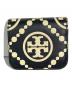 TORY BURCH（トリーバーチ）の古着「Tモノグラム2つ折り財布」｜ブラック