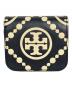 TORY BURCH (トリーバーチ) Tモノグラム2つ折り財布 ブラック：13000円