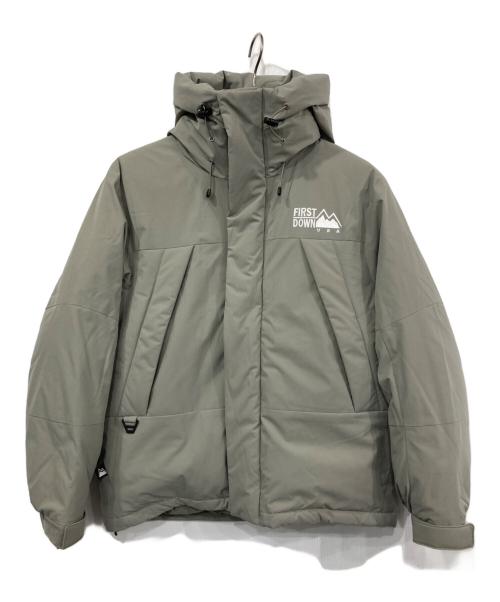 FIRST DOWN（ファーストダウン）FIRST DOWN (ファーストダウン) FREAK'S STORE (フリークスストア) 別注ダウンジャケット グレー サイズ:Ｍの古着・服飾アイテム