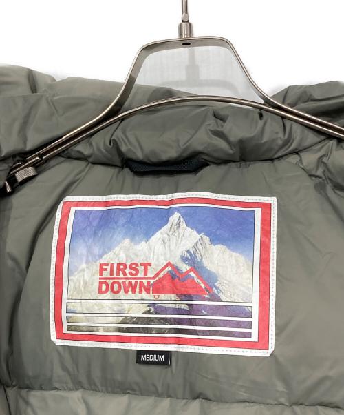 FIRST DOWN（ファーストダウン）FIRST DOWN (ファーストダウン) FREAK'S STORE (フリークスストア) 別注ダウンジャケット グレー サイズ:Ｍの古着・服飾アイテム