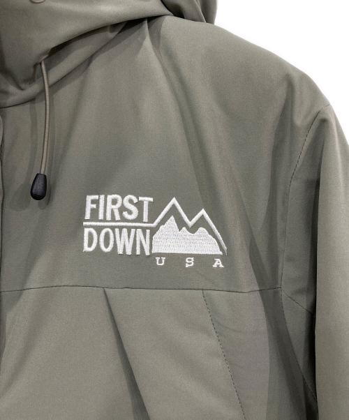 FIRST DOWN（ファーストダウン）FIRST DOWN (ファーストダウン) FREAK'S STORE (フリークスストア) 別注ダウンジャケット グレー サイズ:Ｍの古着・服飾アイテム