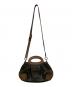 MARNI (マルニ) バルーン2WAYハンドバッグ カーキ×ブラウン：6000円