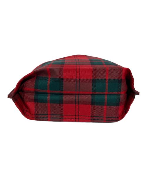 COMME des GARCONS COMME des GARCONS（コムデギャルソン コムデギャルソン）COMME des GARCONS COMME des GARCONS (コムデギャルソン コムデギャルソン) タータンチェック柄バッグ レッドの古着・服飾アイテム