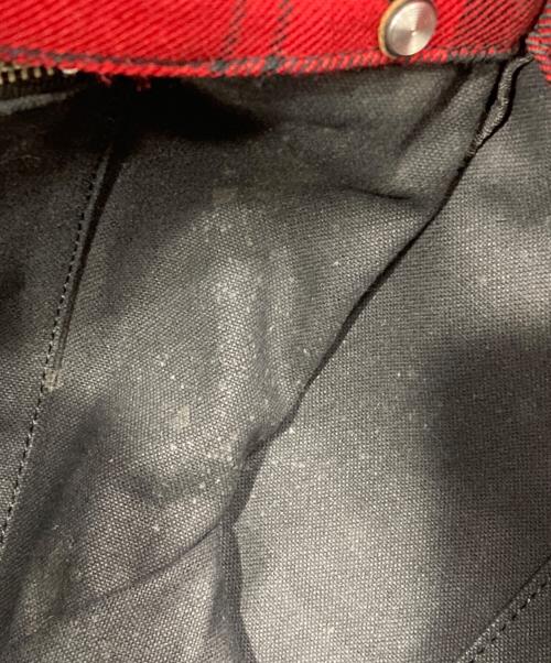 COMME des GARCONS COMME des GARCONS（コムデギャルソン コムデギャルソン）COMME des GARCONS COMME des GARCONS (コムデギャルソン コムデギャルソン) タータンチェック柄バッグ レッドの古着・服飾アイテム