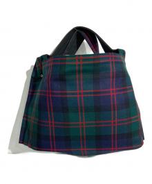 COMME des GARCONS COMME des GARCONS（コムデギャルソン コムデギャルソン）の古着「タータンチェック柄バッグ」｜グリーン