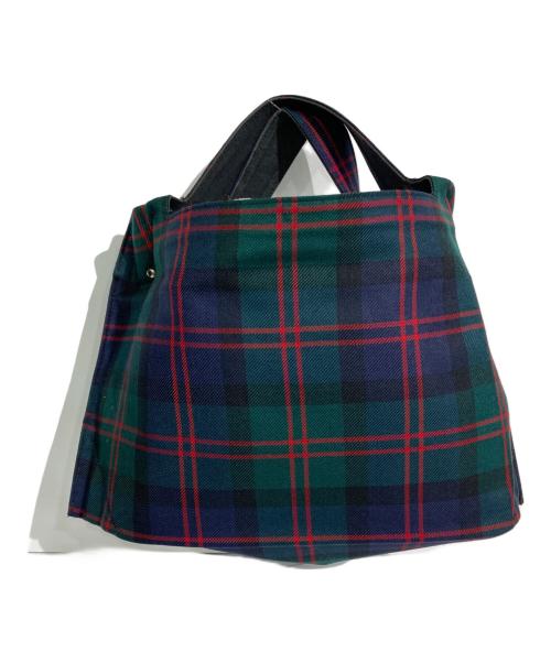 COMME des GARCONS COMME des GARCONS（コムデギャルソン コムデギャルソン）COMME des GARCONS COMME des GARCONS (コムデギャルソン コムデギャルソン) タータンチェック柄バッグ グリーンの古着・服飾アイテム