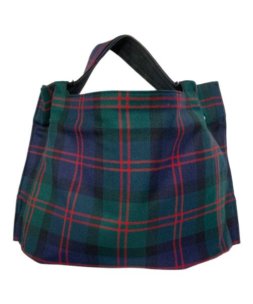 COMME des GARCONS COMME des GARCONS（コムデギャルソン コムデギャルソン）COMME des GARCONS COMME des GARCONS (コムデギャルソン コムデギャルソン) タータンチェック柄バッグ グリーンの古着・服飾アイテム