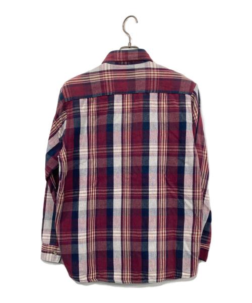 FIVE BROTHER（ファイブブラザー）FIVE BROTHER (ファイブブラザー) ヘビーネルシャツ レッド×ネイビー サイズ:Mの古着・服飾アイテム