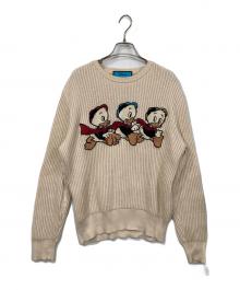 DISNEY×GUCCI（ディズニー×グッチ）の古着「ドナルドダックニット」｜アイボリー