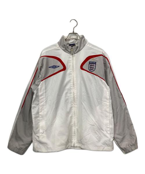 UMBRO（アンブロ）UMBRO (アンブロ) トラックジャケット ホワイト×グレー サイズ:XLの古着・服飾アイテム