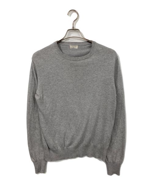 HELMUT LANG（ヘルムートラング）HELMUT LANG (ヘルムートラング) コットンクルーネックニット グレー サイズ:Sの古着・服飾アイテム