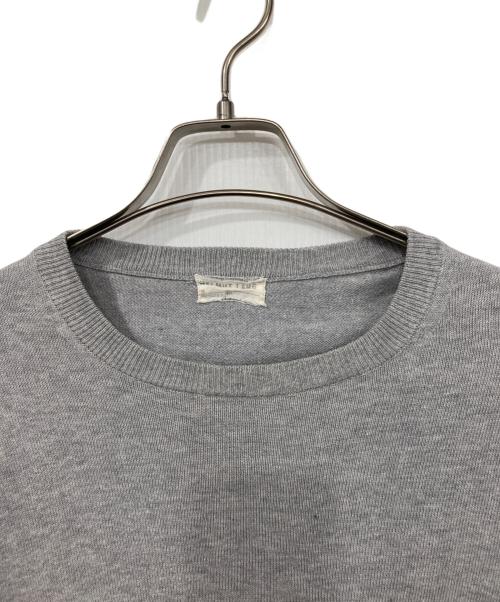 HELMUT LANG（ヘルムートラング）HELMUT LANG (ヘルムートラング) コットンクルーネックニット グレー サイズ:Sの古着・服飾アイテム