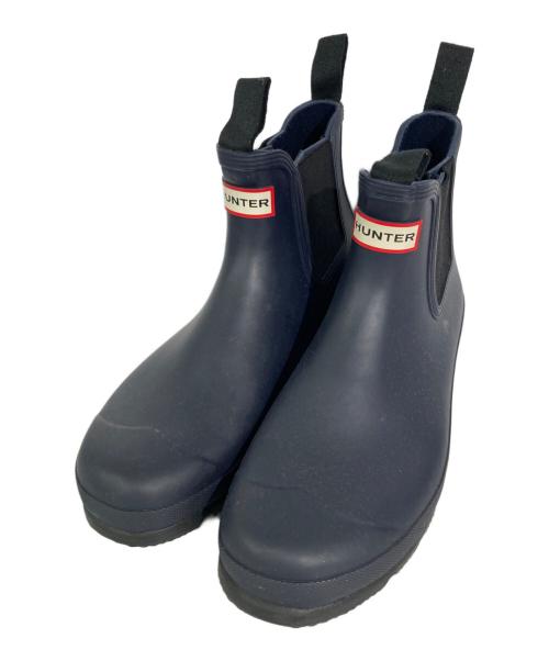 HUNTER（ハンター）HUNTER (ハンター) チェルシーブーツ ネイビー サイズ:UK10の古着・服飾アイテム