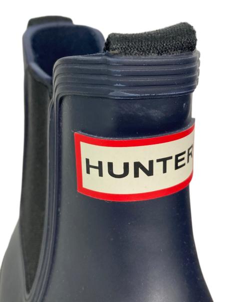 HUNTER（ハンター）HUNTER (ハンター) チェルシーブーツ ネイビー サイズ:UK10の古着・服飾アイテム