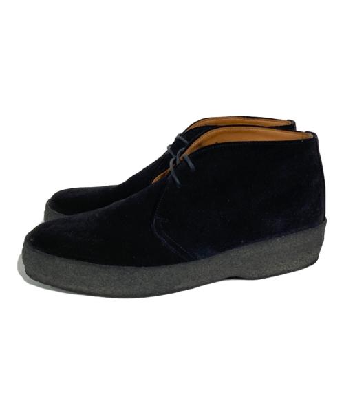 SANDERS（サンダース）SANDERS (サンダース) UNITED ARROWS (ユナイテッドアローズ) 別注スエードチャッカブーツ ブラック サイズ:US7の古着・服飾アイテム