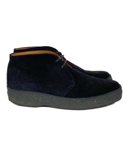 SANDERS（サンダース）SANDERS (サンダース) UNITED ARROWS (ユナイテッドアローズ) 別注スエードチャッカブーツ ブラック サイズ:US7の古着・服飾アイテム