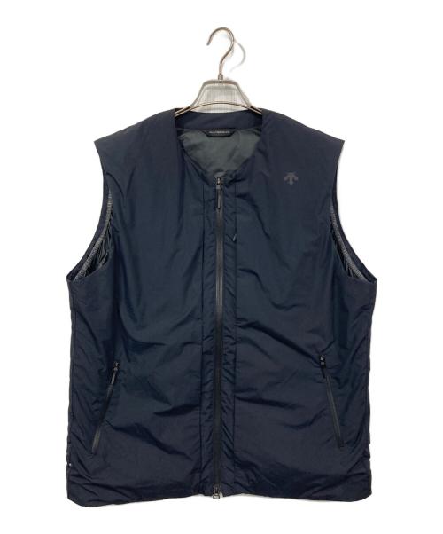 DESCENTE（デサント）DESCENTE (デサント) インサレーテッドライトウェイトベスト ネイビー サイズ:Oの古着・服飾アイテム