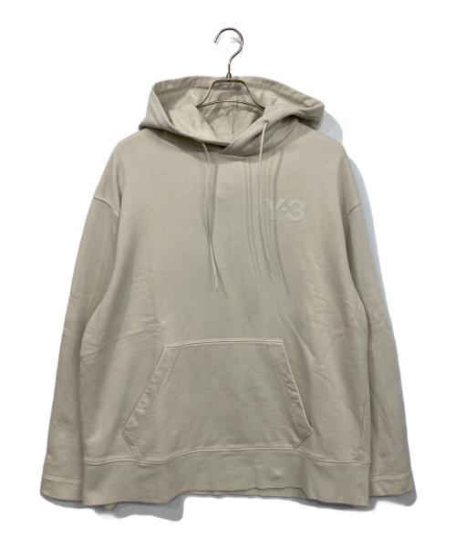 Y-3（ワイスリー）Y-3 (ワイスリー) CLASSIC CHEST LOGO HOODIE ベージュ サイズ:Mの古着・服飾アイテム