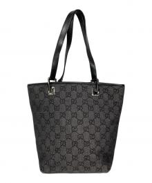 GUCCI（グッチ）の古着「GGキャンバスハンドバッグ」｜ブラック×グレー