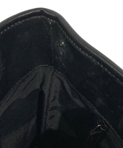 GUCCI（グッチ）GUCCI (グッチ) GGキャンバスハンドバッグ ブラック×グレーの古着・服飾アイテム