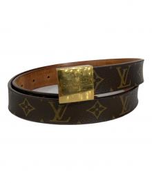 LOUIS VUITTON（ルイ ヴィトン）の古着「サンチュール・キャレ」｜ブラウン