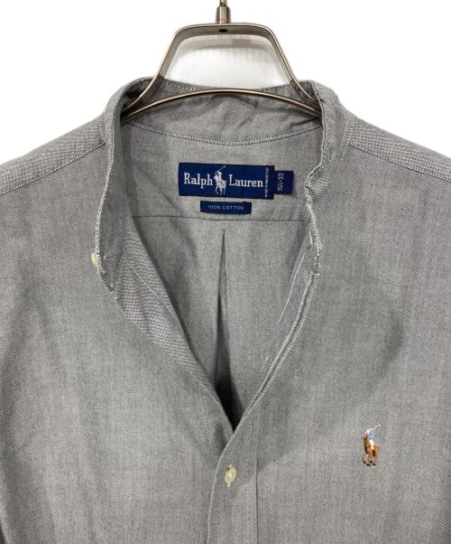 RALPH LAUREN（ラルフローレン）RALPH LAUREN (ラルフローレン) スタンドカラーシャツ グレー サイズ:15 1/2-33の古着・服飾アイテム