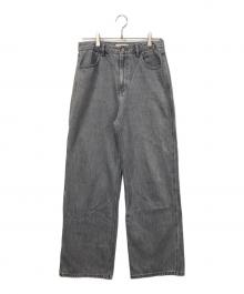 AMOMENTO（アモーメント）の古着「EMI WIDE BOOTS CUT DENIM」｜グレー