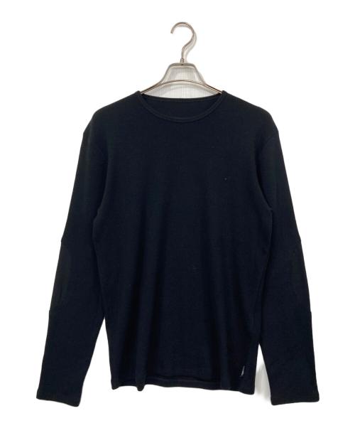 MM6 Maison Margiela（エムエムシックスメゾンマルジェラ）MM6 Maison Margiela (エムエムシックスメゾンマルジェラ) クルーネックロングスリーブTシャツ ブラック サイズ:Mの古着・服飾アイテム