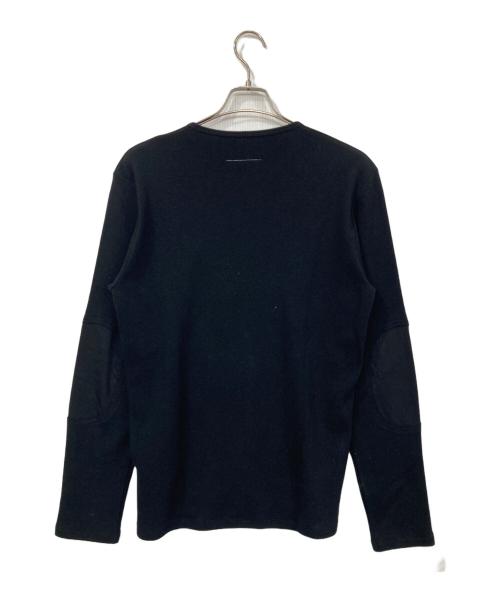 MM6 Maison Margiela（エムエムシックスメゾンマルジェラ）MM6 Maison Margiela (エムエムシックスメゾンマルジェラ) クルーネックロングスリーブTシャツ ブラック サイズ:Mの古着・服飾アイテム
