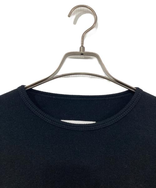 MM6 Maison Margiela（エムエムシックスメゾンマルジェラ）MM6 Maison Margiela (エムエムシックスメゾンマルジェラ) クルーネックロングスリーブTシャツ ブラック サイズ:Mの古着・服飾アイテム