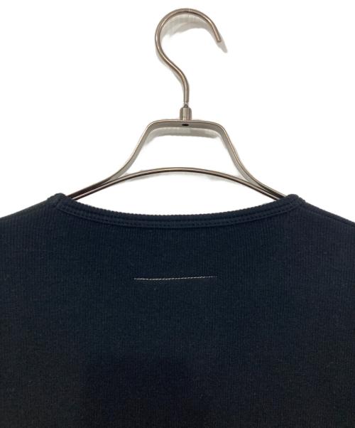 MM6 Maison Margiela（エムエムシックスメゾンマルジェラ）MM6 Maison Margiela (エムエムシックスメゾンマルジェラ) クルーネックロングスリーブTシャツ ブラック サイズ:Mの古着・服飾アイテム
