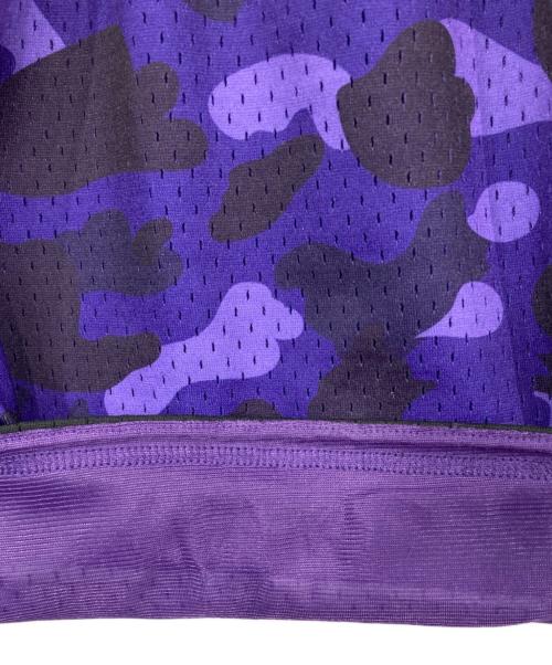 A BATHING APE（アベイシングエイプ）A BATHING APE (アベイシングエイプ) MITCHELL & NESS (ミッチェルアンドネス) PHOENIX SUNSSWINGMAN SHORTS パープル サイズ:Mの古着・服飾アイテム