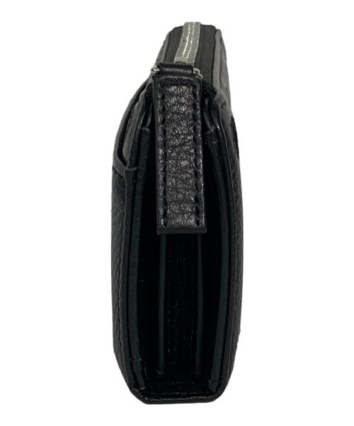 ear PAPILLONNER（イアパピヨネ）ear PAPILLONNER (イアパピヨネ) Perche (ペルケ) 本革ドット柄長財布 ブラックの古着・服飾アイテム