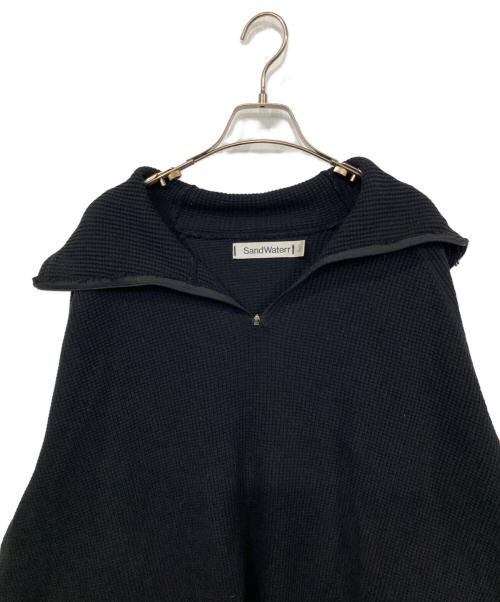 SandWaterr（サンドウォーター）SANDWATERR (サンドウォーター) ハーフジップパーカー ブラック サイズ:2の古着・服飾アイテム