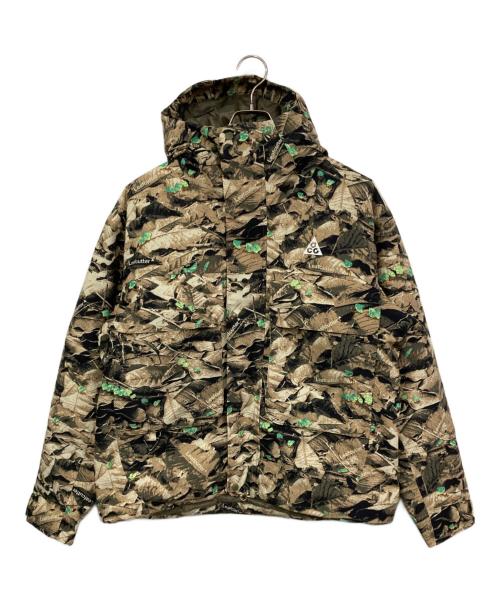 NIKE ACG（ナイキエーシージー）NIKE ACG (ナイキエーシージー) PrimaLoft（R）Skull Peak ベージュ×グリーン サイズ:S 未使用品の古着・服飾アイテム