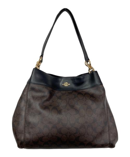 COACH（コーチ）COACH (コーチ) ハンドバッグ ブラウンの古着・服飾アイテム