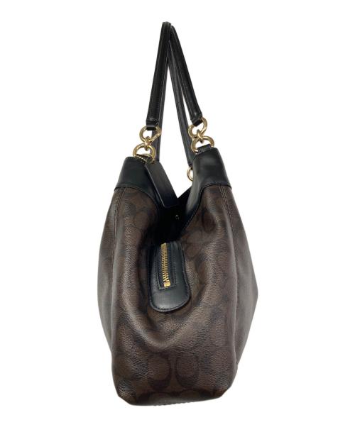 COACH（コーチ）COACH (コーチ) ハンドバッグ ブラウンの古着・服飾アイテム