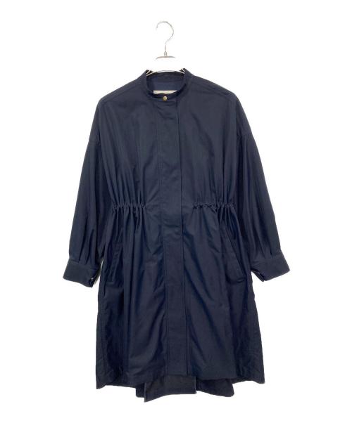qualite（カリテ）qualite (カリテ) ポリエステルモッズコート ネイビー サイズ:SIZE 38の古着・服飾アイテム
