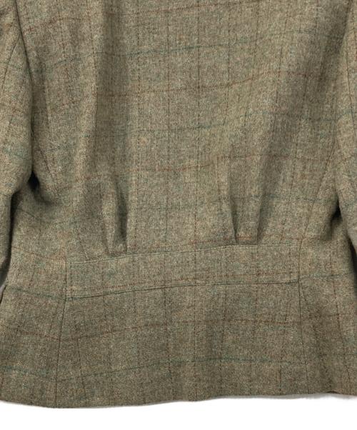 RALPH LAUREN（ラルフローレン）RALPH LAUREN (ラルフローレン) ベルベット切替ジャケット レッド×ベージュ サイズ:Ｍの古着・服飾アイテム