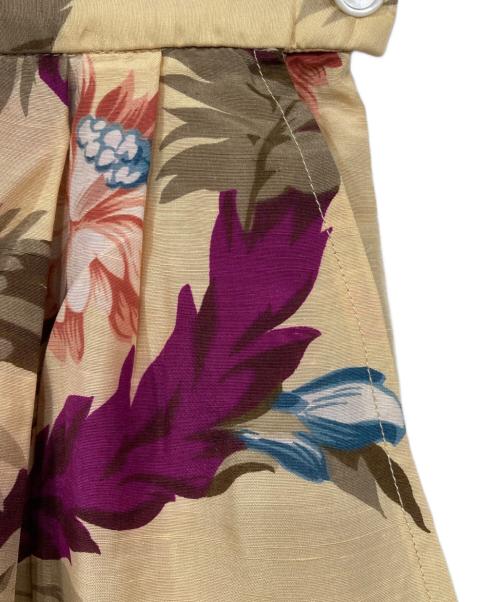 RALPH LAUREN Purple Label（ラルフ ローレン パープル レーベル）RALPH LAUREN PURPLE LABEL (ラルフ ローレン パープル レーベル) プリントパンツ ベージュ サイズ:US6の古着・服飾アイテム